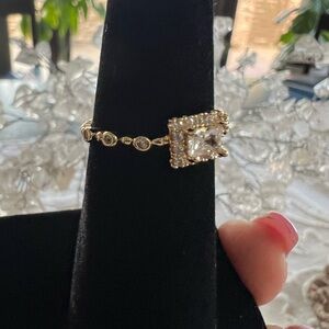 Dainty Gold and Silver Women's Ring size 6